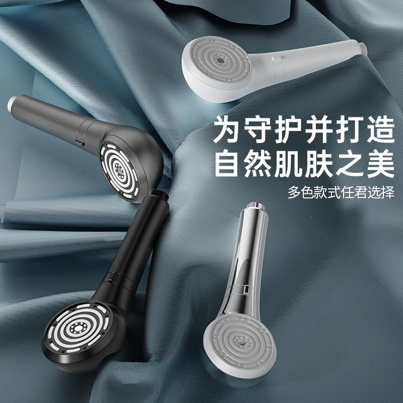 3層の日本風加圧式ハンドヘルドシャワーヘッドセット、レインシャワーヘッド、大きなヘッド圧力、家庭用シャワー用のユニバーサル