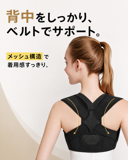 姿勢サポートメッシュベルト