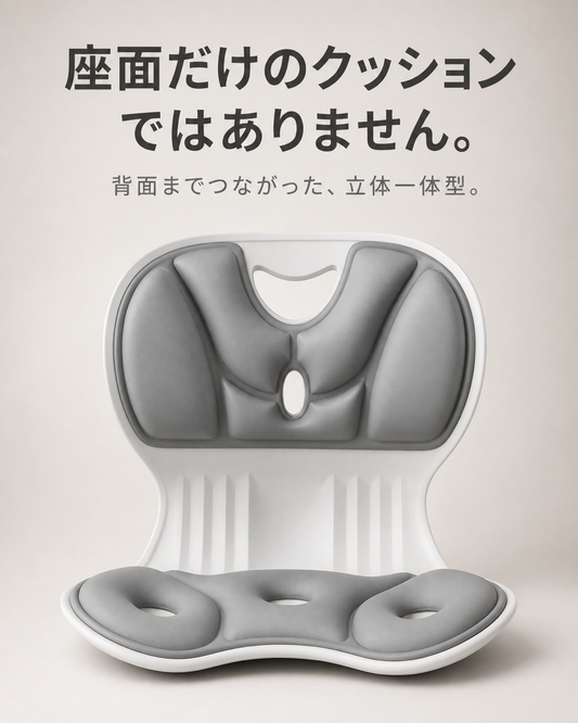 立体一体型サポートチェアクッション